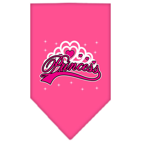 I'm a Princess Screen Print Bandana Bright Pink Small